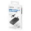 LogiLink černá / USB hub / 4 porty / USB 3.2 Gen 1 / LED indikace / 0,15 m kabel