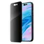LAUT Prime Glass Privacy iPhone 15 / Ochranné sklo / Privacy filtr 30° / Tvrzené sklo 9H / Instalační rámeček