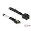 DeLock 85081 / Kabel SAS / Slim SAS SFF-8654 4i - Mini SAS HD SFF-8643 / 0,5 m / 12 Gbit/s
