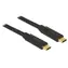Delock USB-C kabel černá / USB kabel / USB 3.1 Gen 1 (5 Gbps) / Type-C - Type-C / PD 5 A E-Marker / 2 m