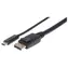 Manhattan USB-C na DisplayPort černá / Redukce / 3840 x 2160 px / 60 Hz / 1 m