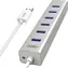 Unitek USB Hub 7-Port / Rozbočovač / 7× USB-A 3.0 / 5 Gbps / BC 1.2 / s napájecím adaptérem
