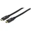 Manhattan USB-C/USB-C 2 m černý / Kabel / USB 3.2 Gen 1 / 5 Gbit/s