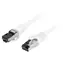 Lanberg CAT8.1 S/FTP 0,25m bílá / Patch kabel / LSZH / RJ-45