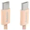 Hama USB-C 2.0 Fabric oranžová / Nabíjecí kabel / USB-C - USB-C / 1 m / rychlé nabíjení / opletený nylon