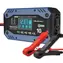 Qoltec 52482 černá / Nabíječka autobaterie / 12/24 V / 5/10 A / LCD