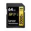 Lexar Professional 2000x SDXC 64GB / čtení: 300 MB/s / zápis: 260 MB/s / UHS-II U3 / Class 10 / V90