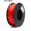 XtendLan TPU filament průhledně-červená / struna pro 3D tiskárnu / TPU / 1.75mm / 1kg