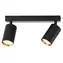 IMMAX NEO PUNTO-2 černá zlatá / Bodové svítidlo / GU10 / 4,8 W / RGB+CCT / Zigbee 3.0 / TUYA