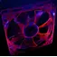 Primecooler PC-UV12025L12R červená / Ventilátor do PC / 120 mm / 3-pin / 1800 rpm / UV