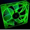 Primecooler PC-UV12025L12G zelená / Ventilátor / 120mm / 3-pin / 1800 rpm / UV
