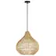IMMAX BOHO PELO / Závěsné svítidlo / D40 cm / E27 / přírodní ratan