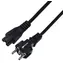 SAVIO CL-67 černá / Napájecí kabel / H03VV-F / 1,2 m / 250 V / 2,5 A