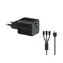 Conceptronic ALTHEA16B černá / USB nabíjecí adaptér / 1x USB-A / 1x USB-C / 33 W GaN / PD