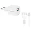Conceptronic ALTHEA16W bílá / USB nabíjecí adaptér / 1x USB-A / 1x USB-C / 33 W / GaN / PD