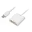 Sharkoon bílá / Adaptér / mini DisplayPort 1.2 na DVI-D / pozlacené konektory / 15 cm