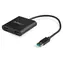 StarTech adaptér USB-A na HDMI černá / 4K 3840×2160 / 2kanálový zvuk / 0,25 m