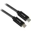 Sharkoon USB-C 3.2 Gen 2 černá, šedá / USB kabel USB-C - USB-C / Opletený / Hliníkové konektory / 0,5 m