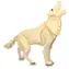 WOODCRAFT Dřevěné 3D puzzle Vlk / od 6 let / Obtížnost: jednoduchá