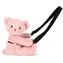 DOUDOU Plyšová taška přes rameno Medvídek růžová 30 cm / od 2 let