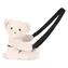 DOUDOU Plyšová taška přes rameno Medvídek béžová 30 cm / od 2 let