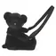 DOUDOU ET COMPAGNIE Plyšová taška přes rameno Medvídek černá 30 cm / od 2 let