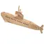 WOODCRAFT Dřevěné 3D puzzle Ponorka přírodní / od 6 let