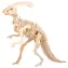 WOODCRAFT Dřevěné 3D puzzle Parasaurolophus malý / 38 dílků / od 6 let / Obtížnost: jednoduchá