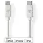 Nedis Lightning kabel 2 m bílá / Datový kabel / USB-C (M) - Lightning 8-pin (M) / USB 2.0 / 480 Mbps