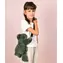 DOUDOU Taška přes rameno Plyšový medvídek khaki / 30 cm / od 2 let