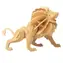 WOODCRAFT Dřevěné 3D puzzle Lev / od 6 let / Obtížnost: jednoduchá