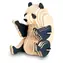 WOODCRAFT Dřevěné 3D puzzle panda / od 6 let / Obtížnost: jednoduchá