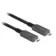 DeLock Aktivní optický kabel USB-C na USB-C 10 m / USB 3.2 Gen 2 / DisplayPort 1.4 / 20V 3A