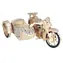WOODCRAFT CONSTRUCTION KIT 3D puzzle Motorka trojkolka Sajdkára / přírodní dřevo / od 6 let / Obtížnost: střední