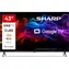 43" Sharp 43HP5265E černá / 3840 x 2160 / QLED / HDMI / USB / Wi-Fi / DVB-T&T2&C&S&S2 / repro 20W