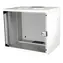Equip ECO 540x400mm světle šedá / Nástěnný rozvaděč / 19" / 9U / Skleněné dveře
