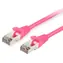 Equip S/FTP CAT6 30m růžová / Patch kabel / RJ45-RJ45 / PoE+ / LSZH