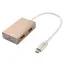 PremiumCord USB-C Hub 4-Port hliníkové / USB hub / 4x USB 3.0 / 5 Gbps