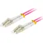 Lanberg FO-LULU-MD41-0030-VT / Optický patch kabel / LC/UPC-LC/UPC / Duplex / OM4 50/125 / 3 m