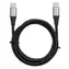 iBOX IKUTC černá / Datový kabel / USB-C - USB-C / 60 W / 2 m / opletený