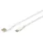 Digitus bílá / USB kabel / USB-C (M) - USB-A (M) / silikonový / 1 m / PD 60W