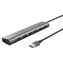 Trust Halyx stříbrná / USB hub / 7x USB-A 3.2 Gen 1 / hliníkové tělo