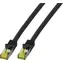 EFB patch kabel černá / Cat6A S/FTP / RJ45-RJ45 / LSZH / 7,5m