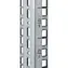 Triton vertikální lišta 4U / čtvercový otvor 9,5x9,5mm