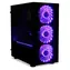 iBox Passion V4 černá / PC skříň / Mini Tower / RGB podsvícení / dálkové ovládání / tvrzené sklo / 1x USB 3.0