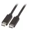 EFB USB-C černá / Kabel / USB-C - USB-C / 1 m / 5 A / 20 Gbit/s