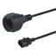 Equip 112106 černá / Napájecí kabel / IEC C14 - CEE 7/3 / 0,25 m / 250V / 10A