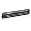Equip černá / Patch panel / 19" / 48 portů / 2U / stíněný Cat6 / LSA-110