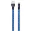2GO modrá / Nabíjecí a datový kabel / USB - Lightning / LED podsvícení / 1 m