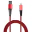 2GO červená / Datový a nabíjecí kabel / USB-A na Lightning / nylon / 1 m
